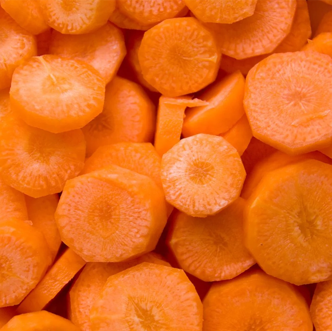 Carrots diced and slices 