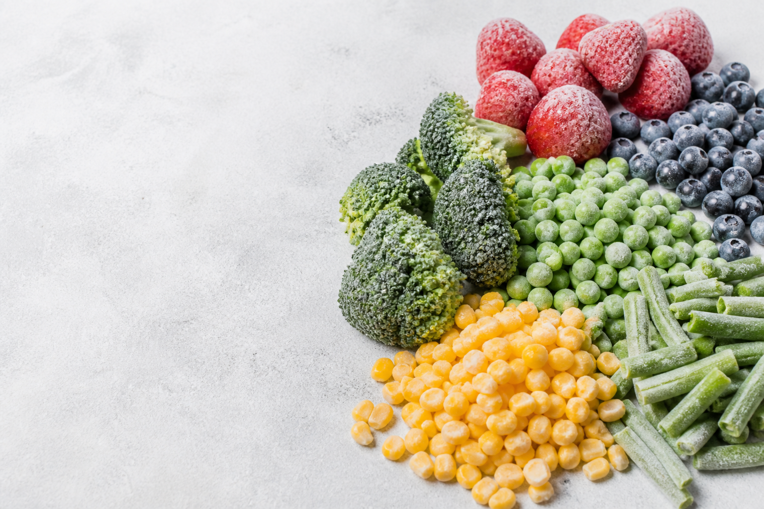 Frozen fruits and vegetables