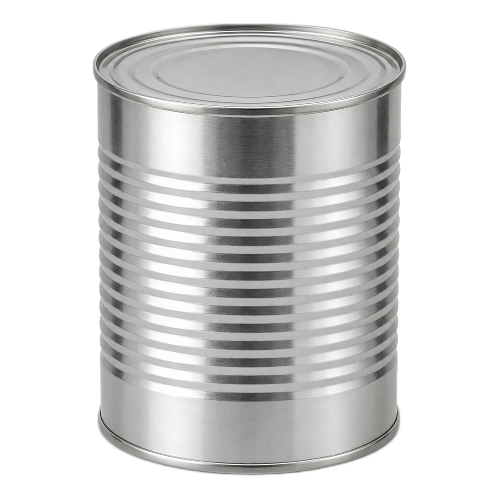 Neutral packaging-format illustration: Catering tin
