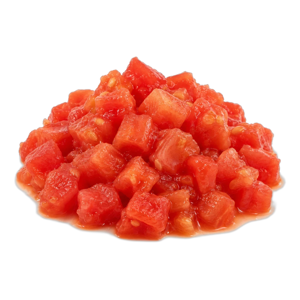 Unbranded product illustration: Diced tomatoes
