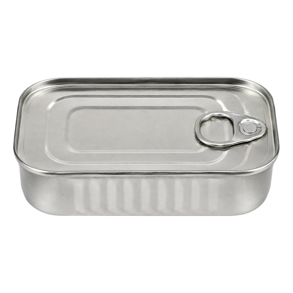 Neutral packaging-format illustration: Club can, tinplate