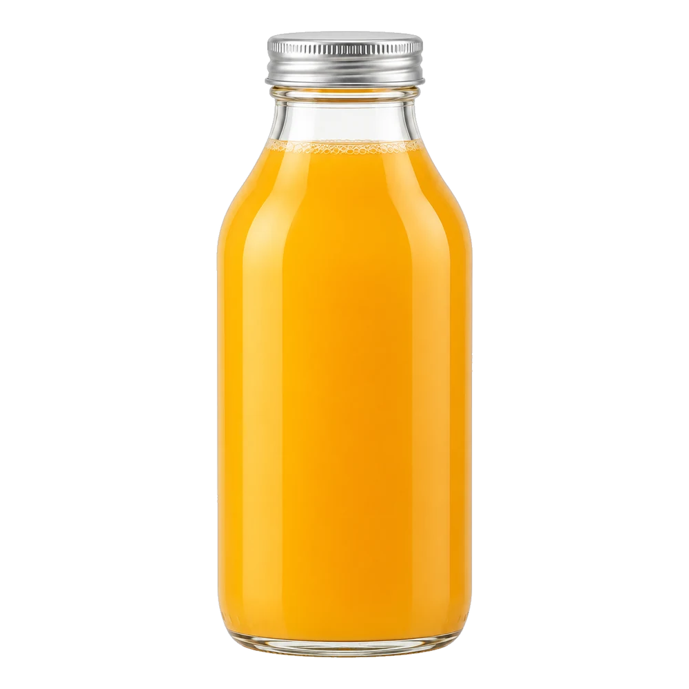Neutral packaging-format illustration: Glass bottle, 250 ml