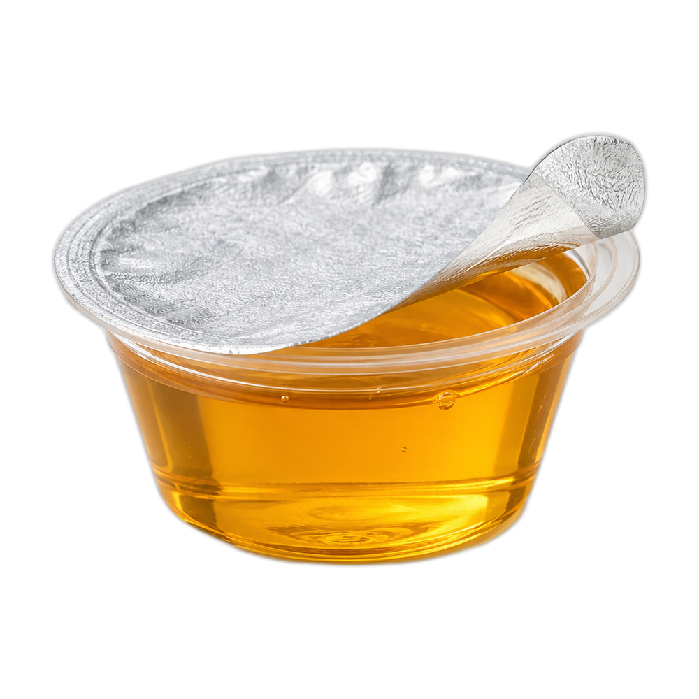 Neutral packaging-format illustration: Portion cup