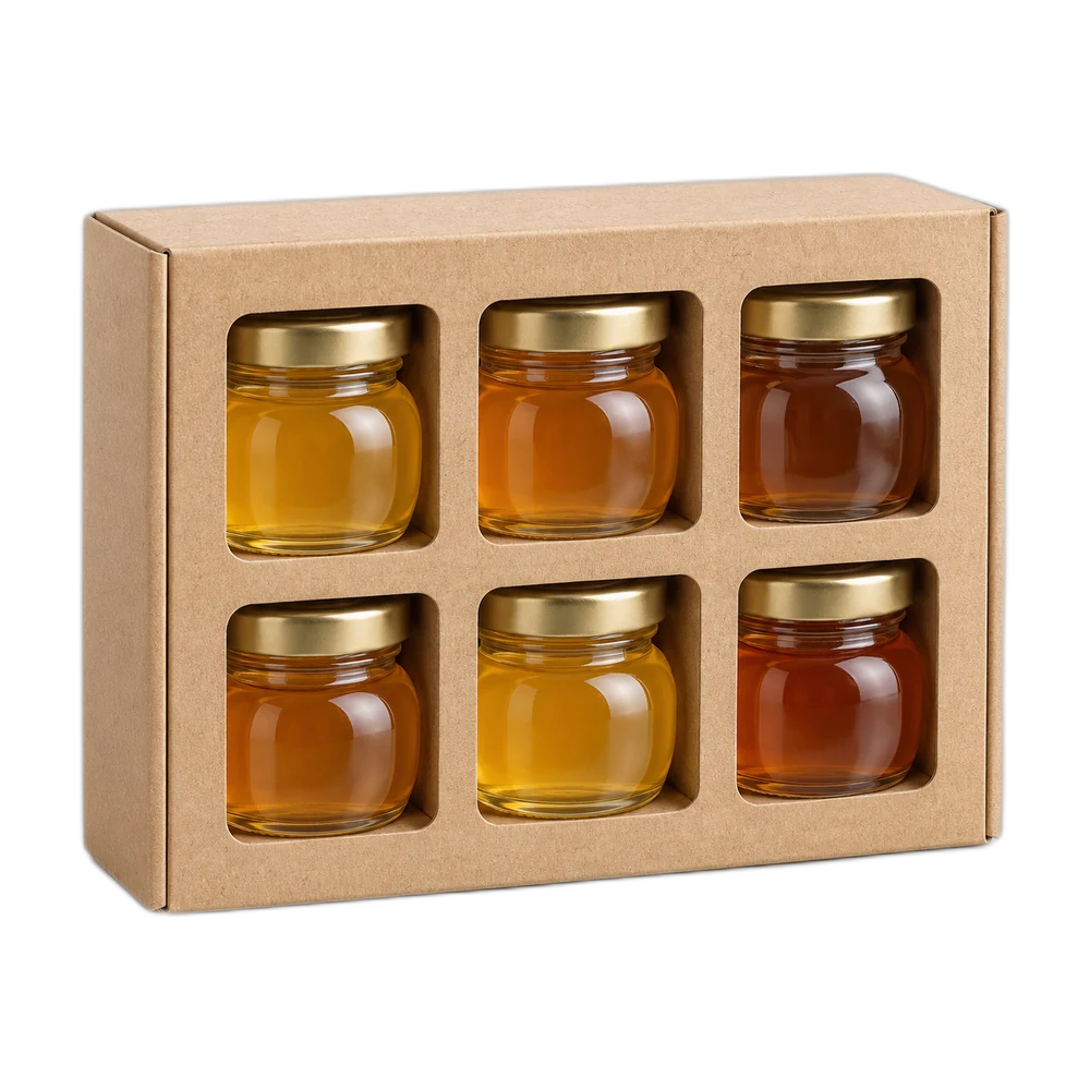Unbranded product illustration: Coffret assortiment de miels