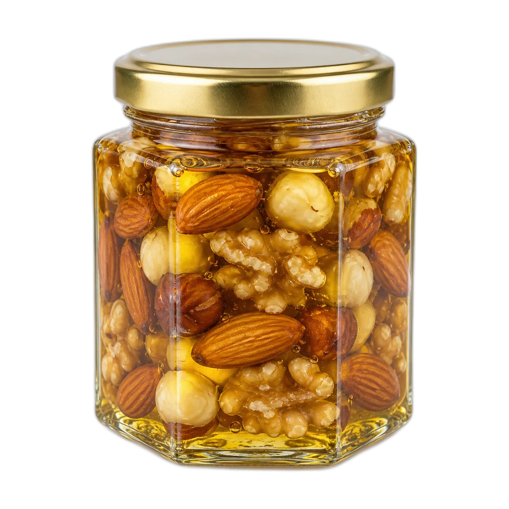 Unbranded product illustration: Miel aux fruits à coque mélangés