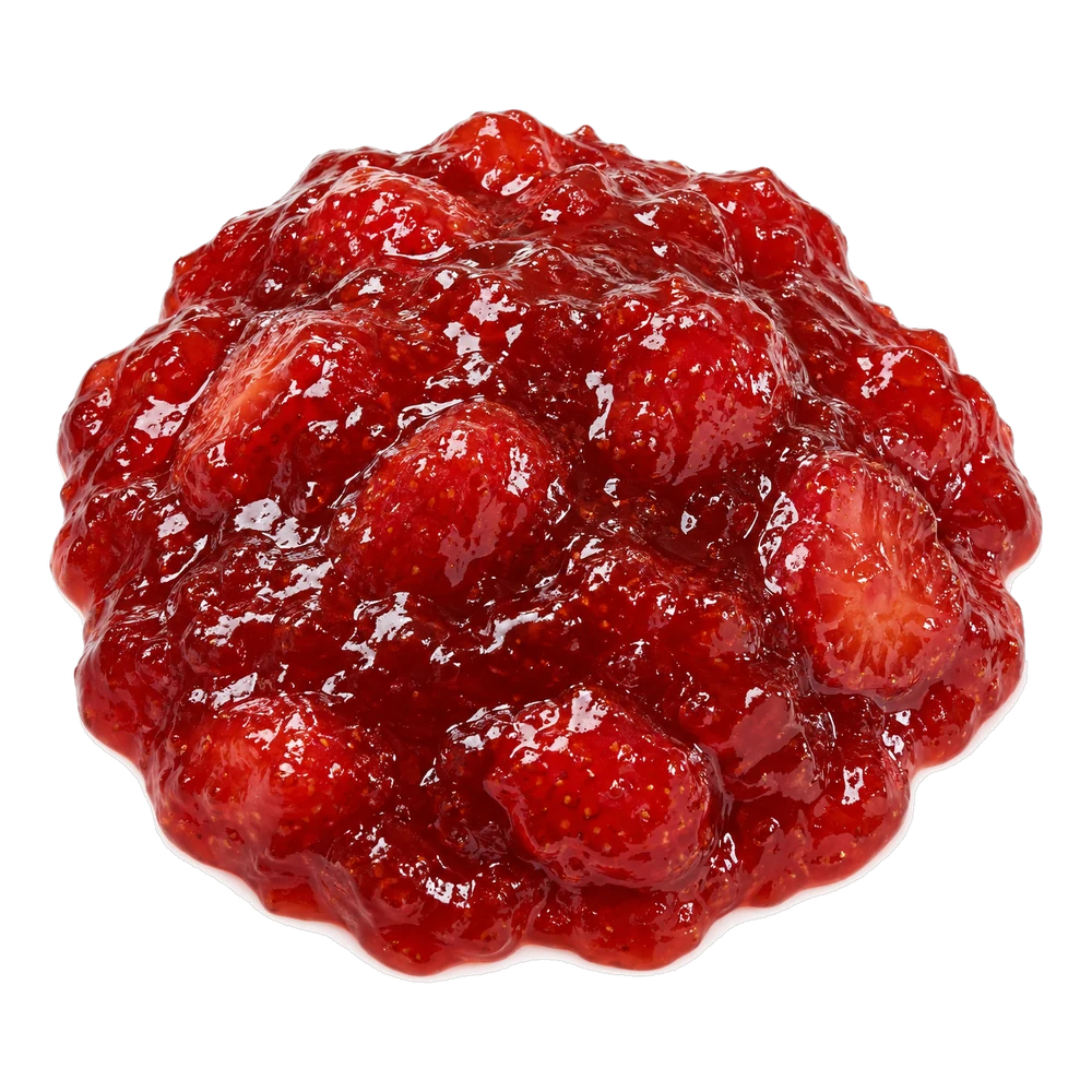 Unbranded product illustration: strawberry fruit jam