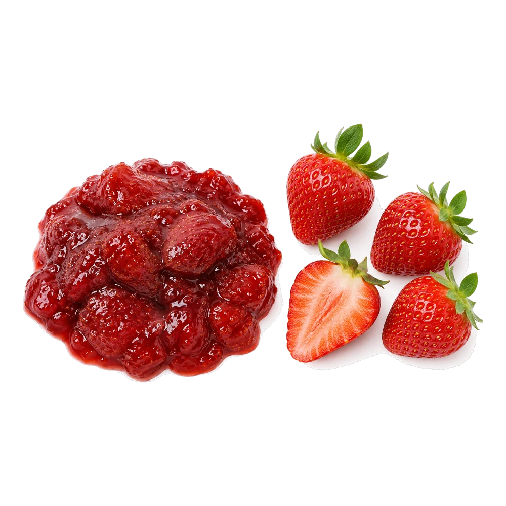Illustration produit sans marque : confiture de fraises