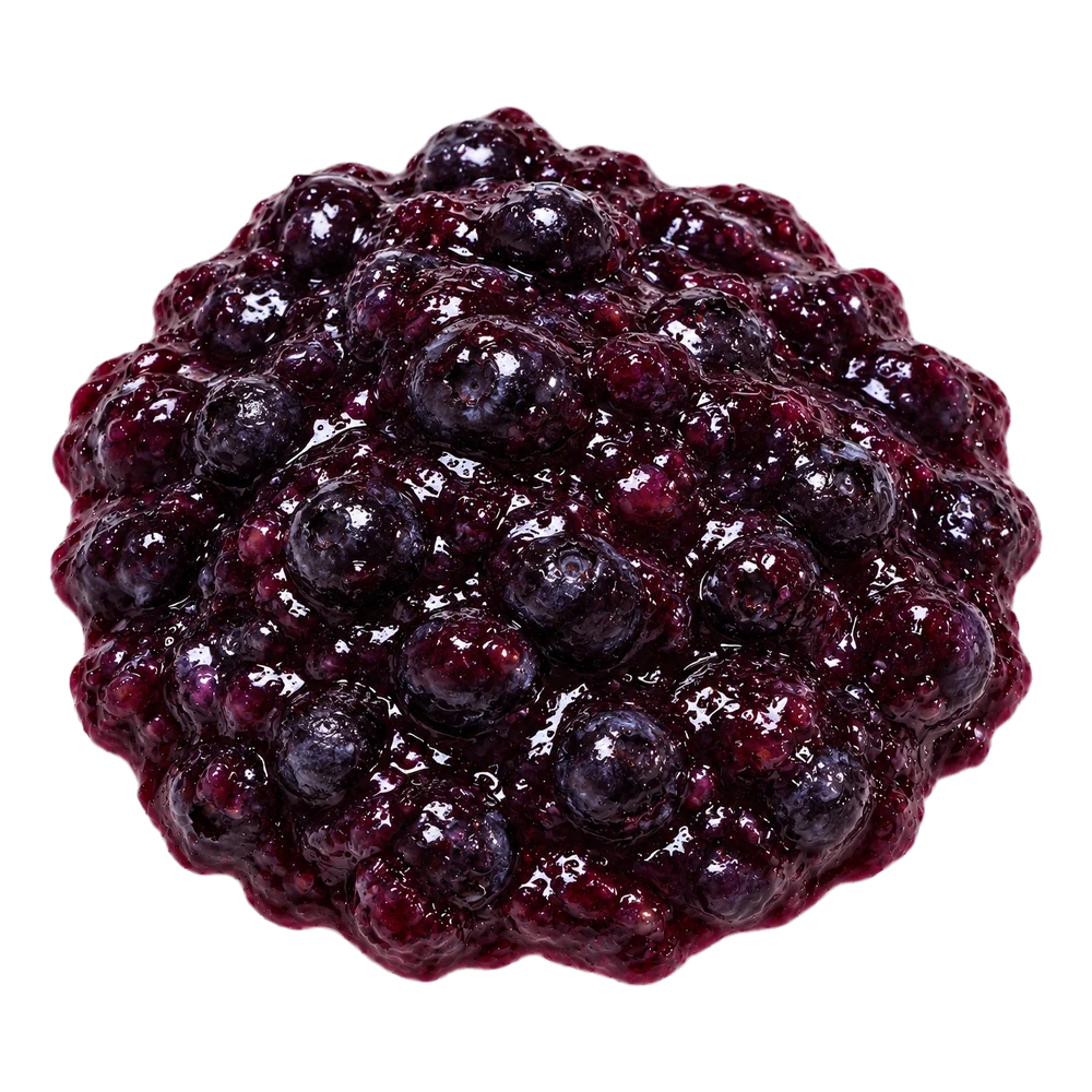 Unbranded product illustration: Blueberry jam