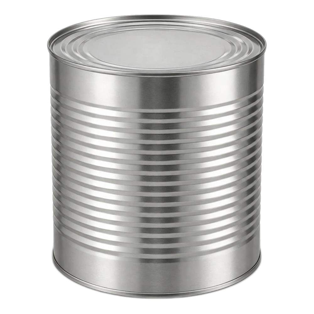Neutral packaging-format illustration: Catering tin A10
