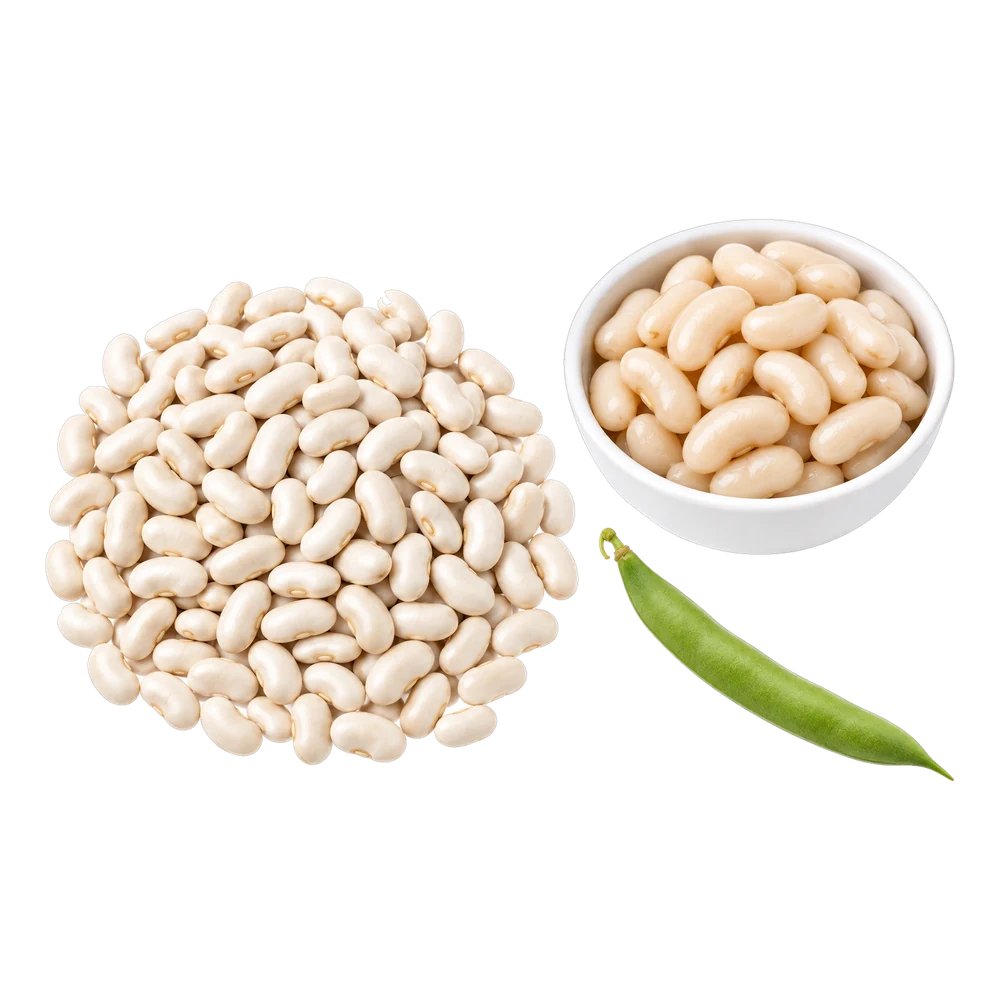 Unbranded product illustration: White beans