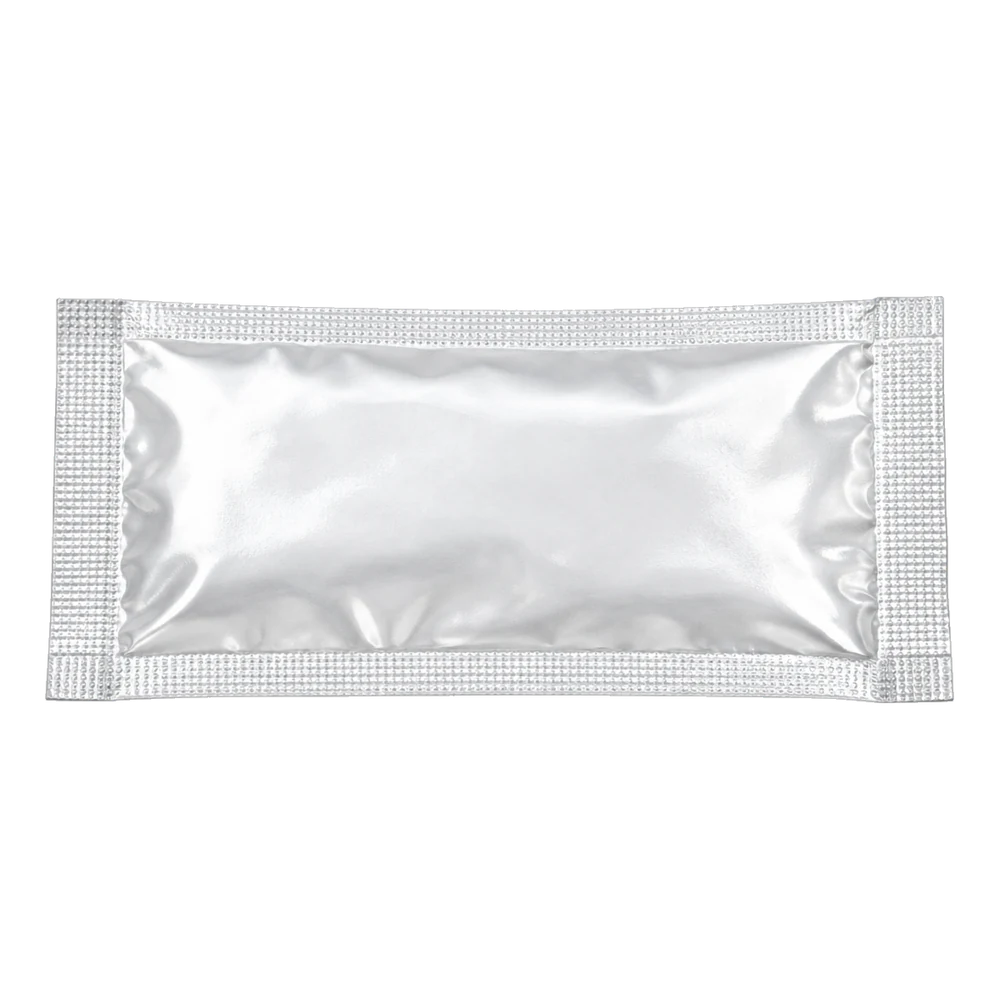 Neutral packaging-format illustration: Sachet