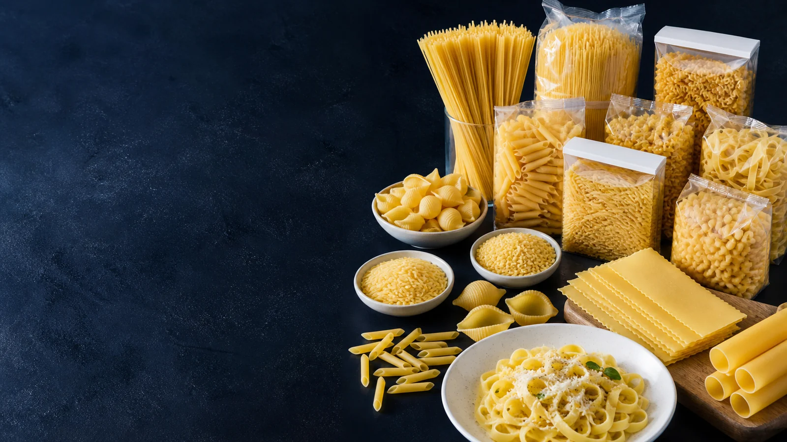 Pâtes et formats pour le sourcing alimentaire international