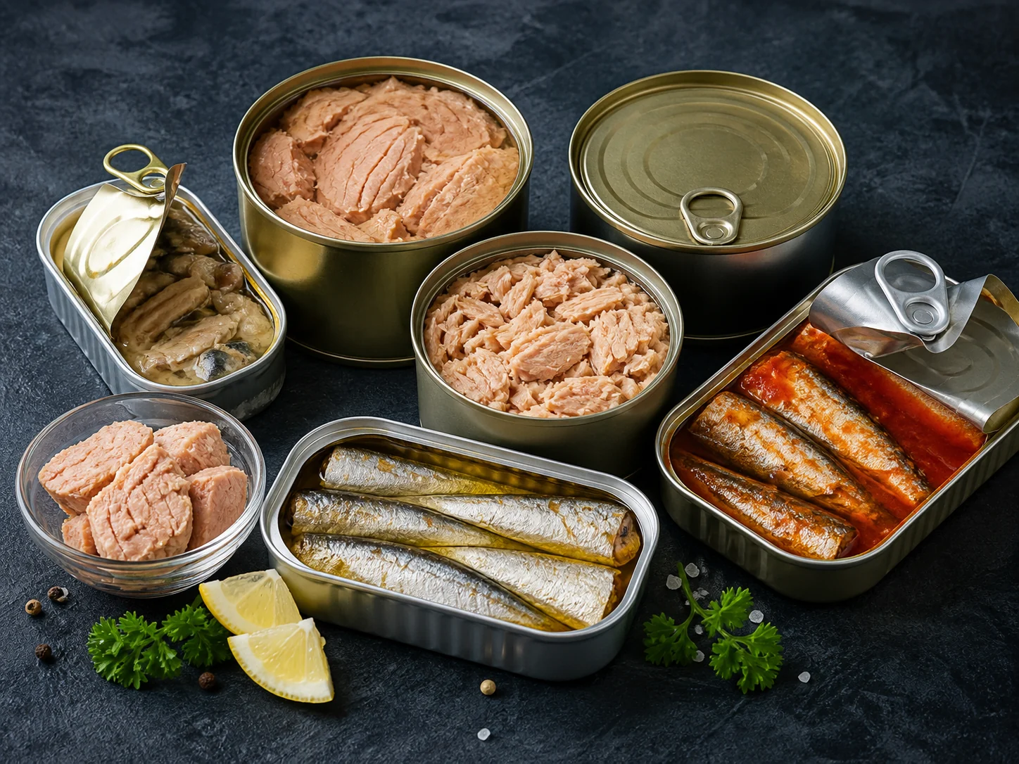 Thon, sardines et conserves de poisson pour le sourcing alimentaire international